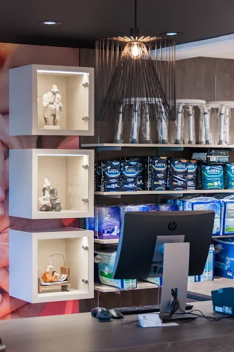 Comptoir d'accueil du magasin ORTHOPEDIC à Wavre